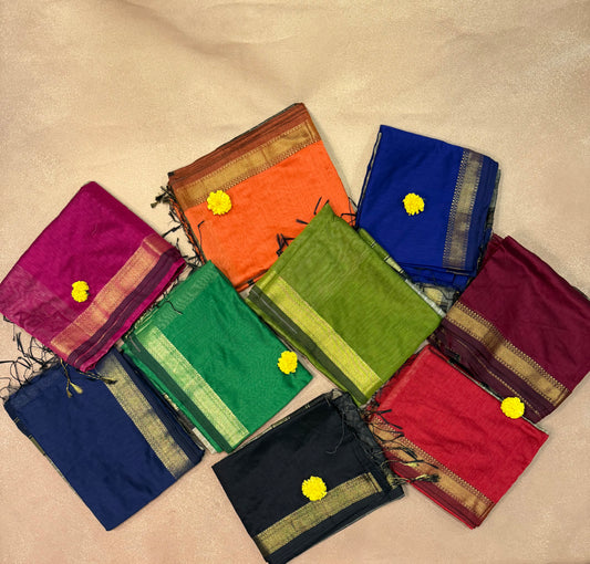 Chandrakala MCS 006 - Maheshwari Semi Cotton Saree