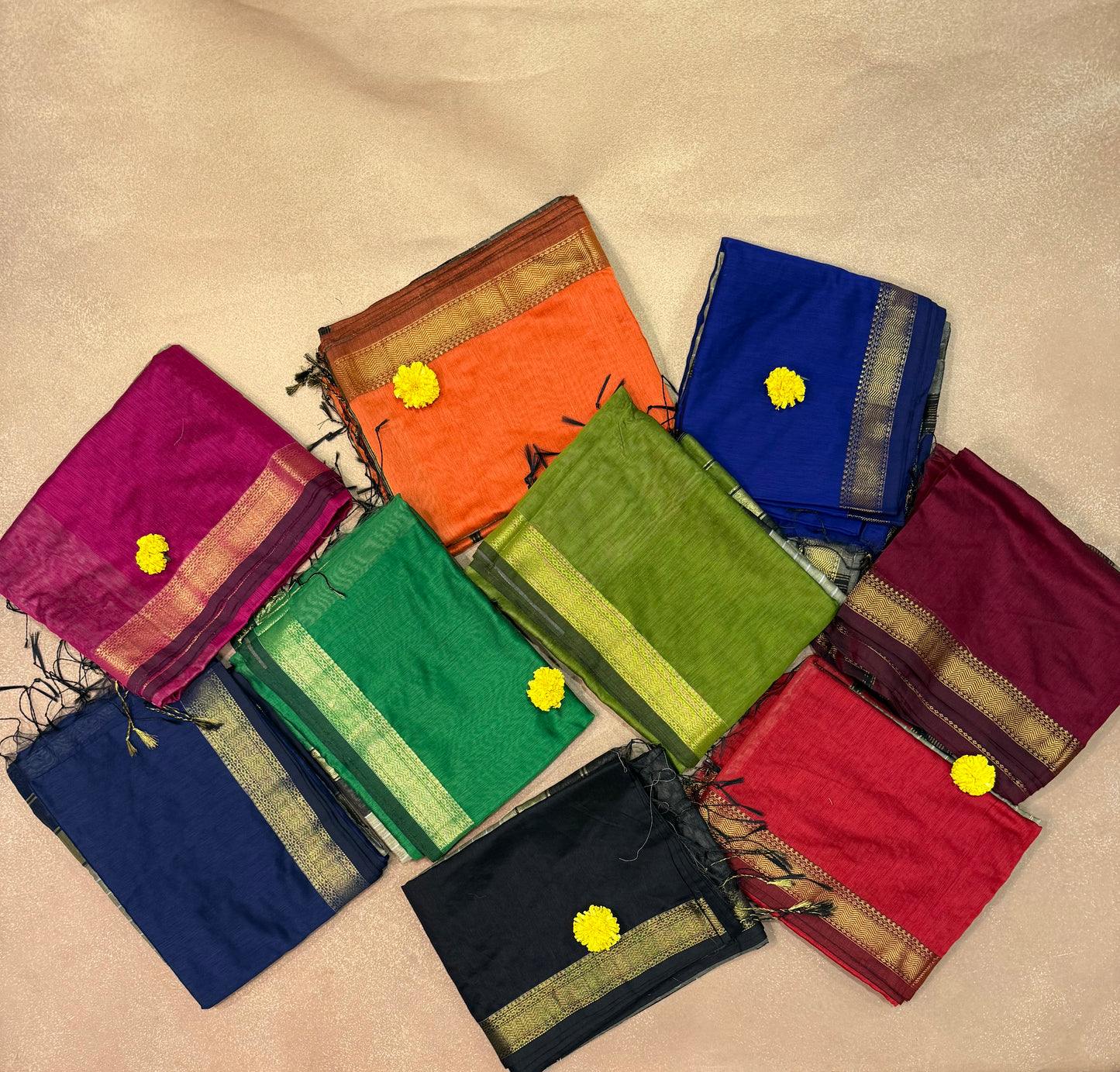 Chandrakala MCS 001 - Maheshwari Semi Cotton Saree