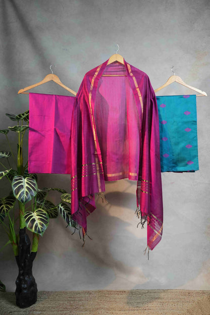 Inaivu RSC 005 - Semi Raw Silk Salwar