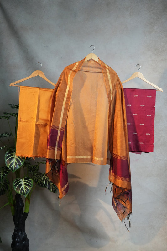 Inaivu RSC 003 - Semi Raw Silk Salwar