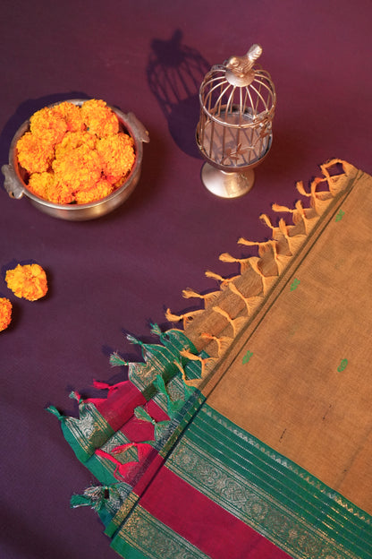 Raja Nilai CC 002 - Chettinad Cotton Saree