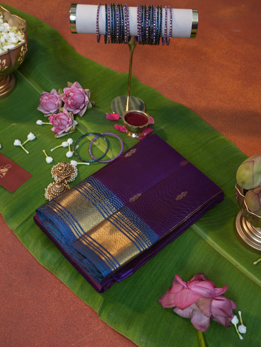Polivu PS 003 - Pure Soft Silk Saree