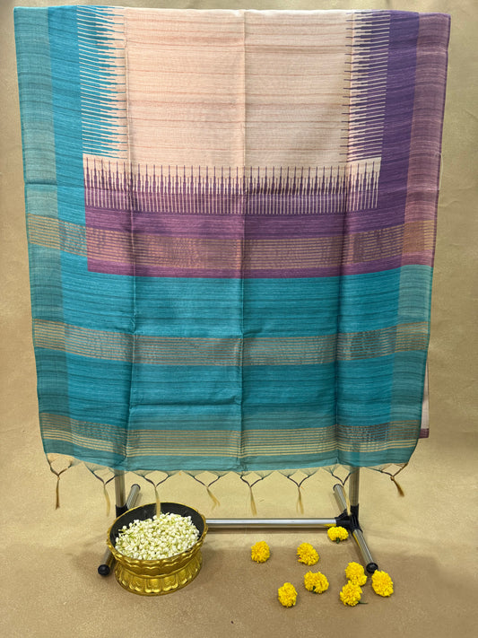 ST 017 - Semi Tussar Silk Saree