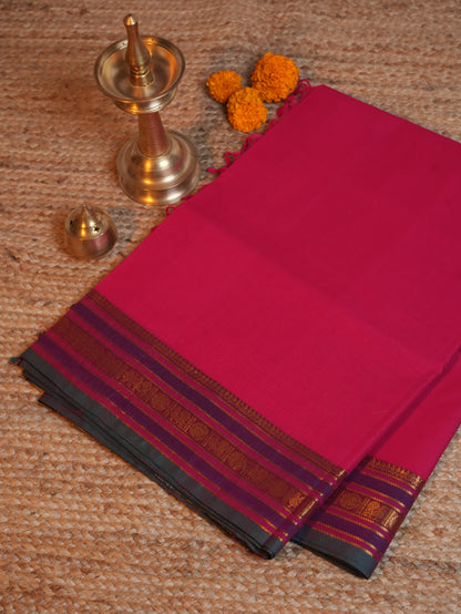Raja Nilai CC 011 - Chettinad Cotton Saree