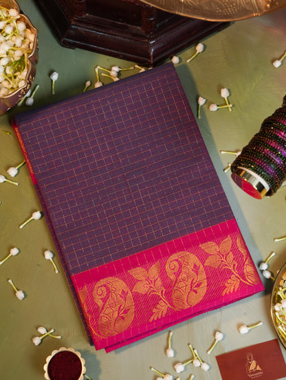 Vidumurai SCK 003 - Sungudi Cotton Kattam Saree