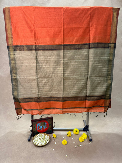 Chandrakala MCS 009 - Maheshwari Semi Cotton Saree