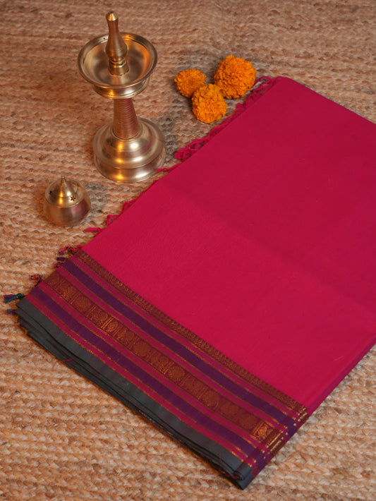 Raja Nilai CC 011 - Chettinad Cotton Saree
