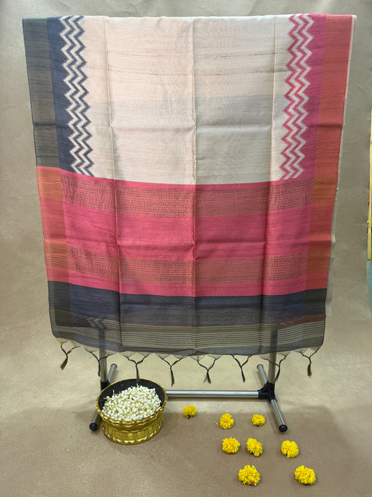 ST 002 - Semi Tussar Silk Saree