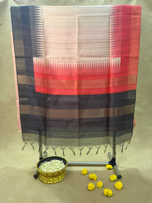 ST 014 - Semi Tussar Silk Saree