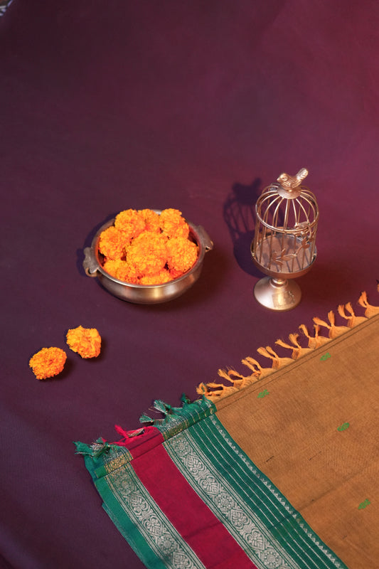 Raja Nilai CC 002 - Chettinad Cotton Saree