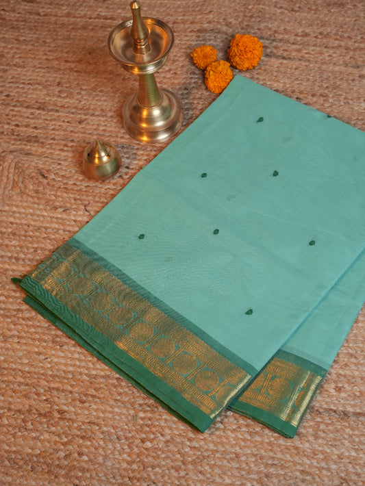 Raja Nilai CC 015 - Chettinad Cotton Saree