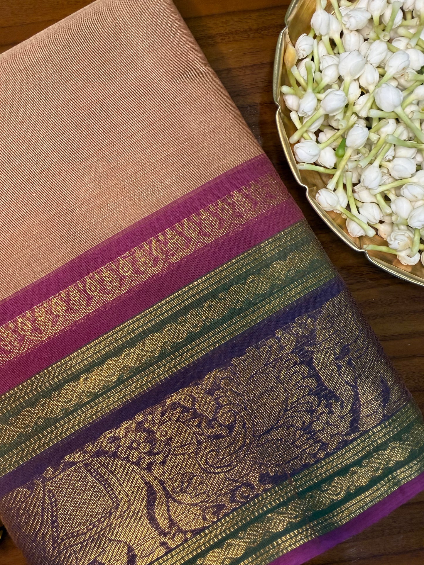 Parambariyam KC 010 - Kanchi Pure Cotton Saree