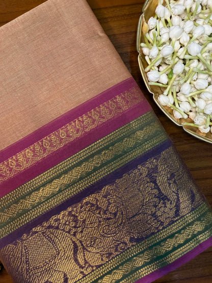 Parambariyam KC 010 - Kanchi Pure Cotton Saree