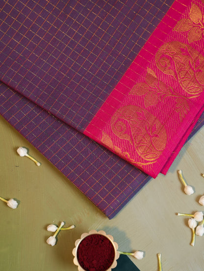 Vidumurai SCK 003 - Sungudi Cotton Kattam Saree
