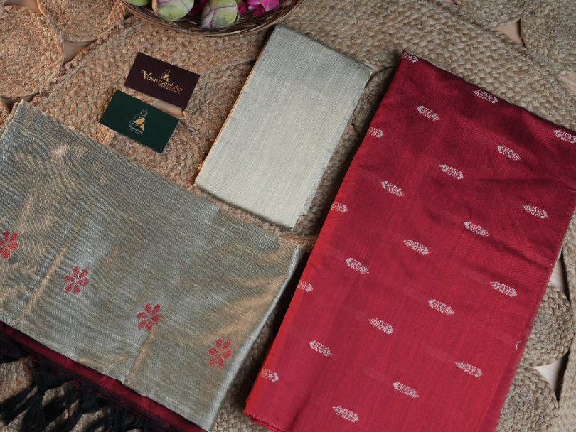 Maalai RSC 011 - Semi Raw Silk Salwar