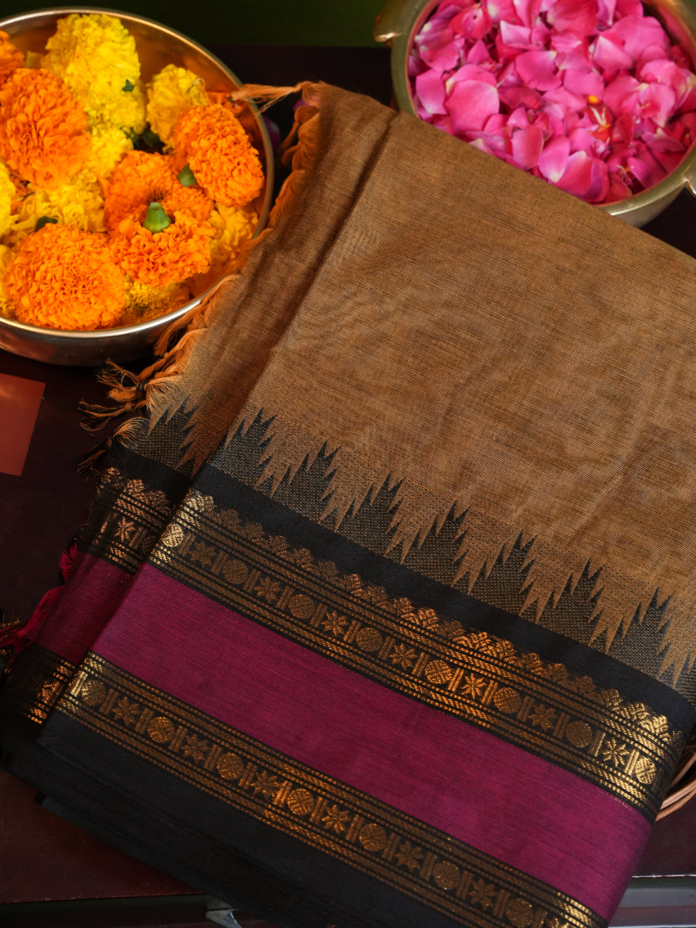 Raja Nilai CC 009 - Chettinad Cotton Saree