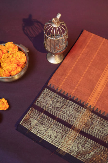 Raja Nilai CC 004 - Chettinad Cotton Saree