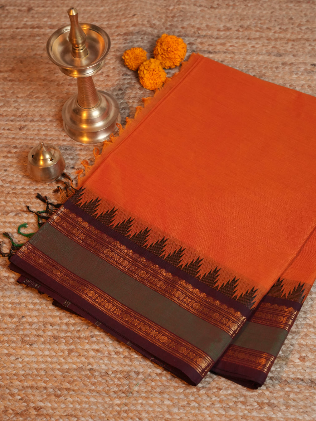 Raja Nilai CC 008 - Chettinad Cotton Saree