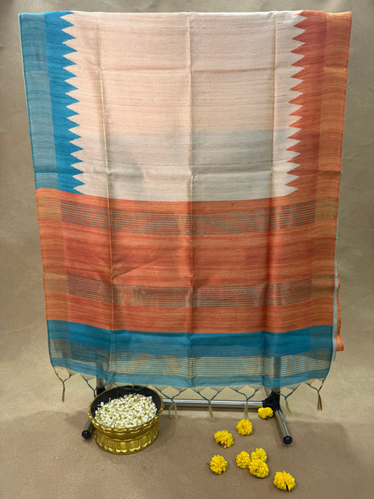 ST 011 - Semi Tussar Silk Saree