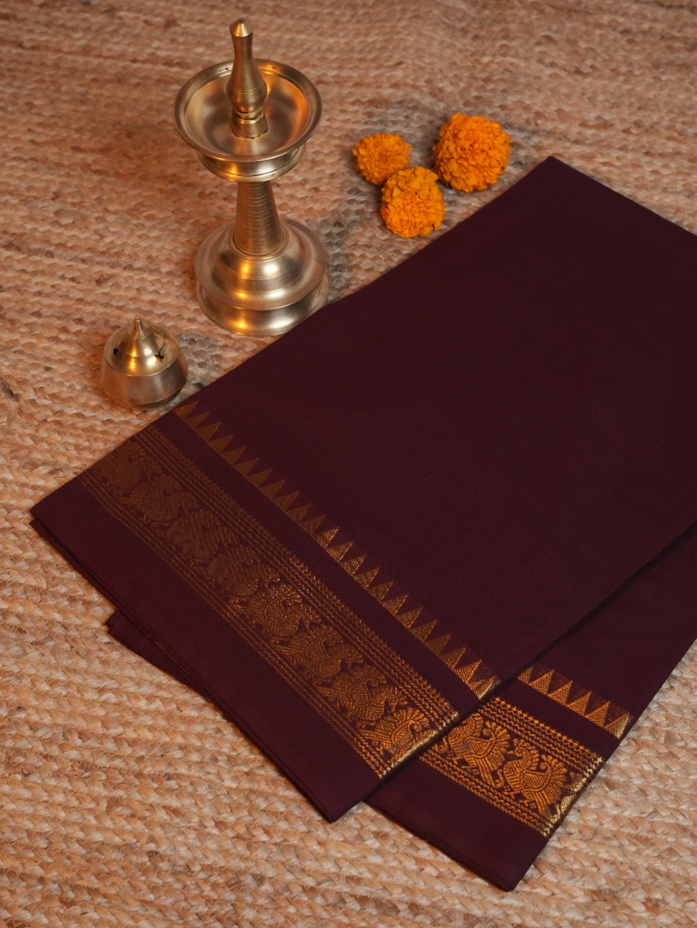 Raja Nilai CC 016 - Chettinad Cotton Saree
