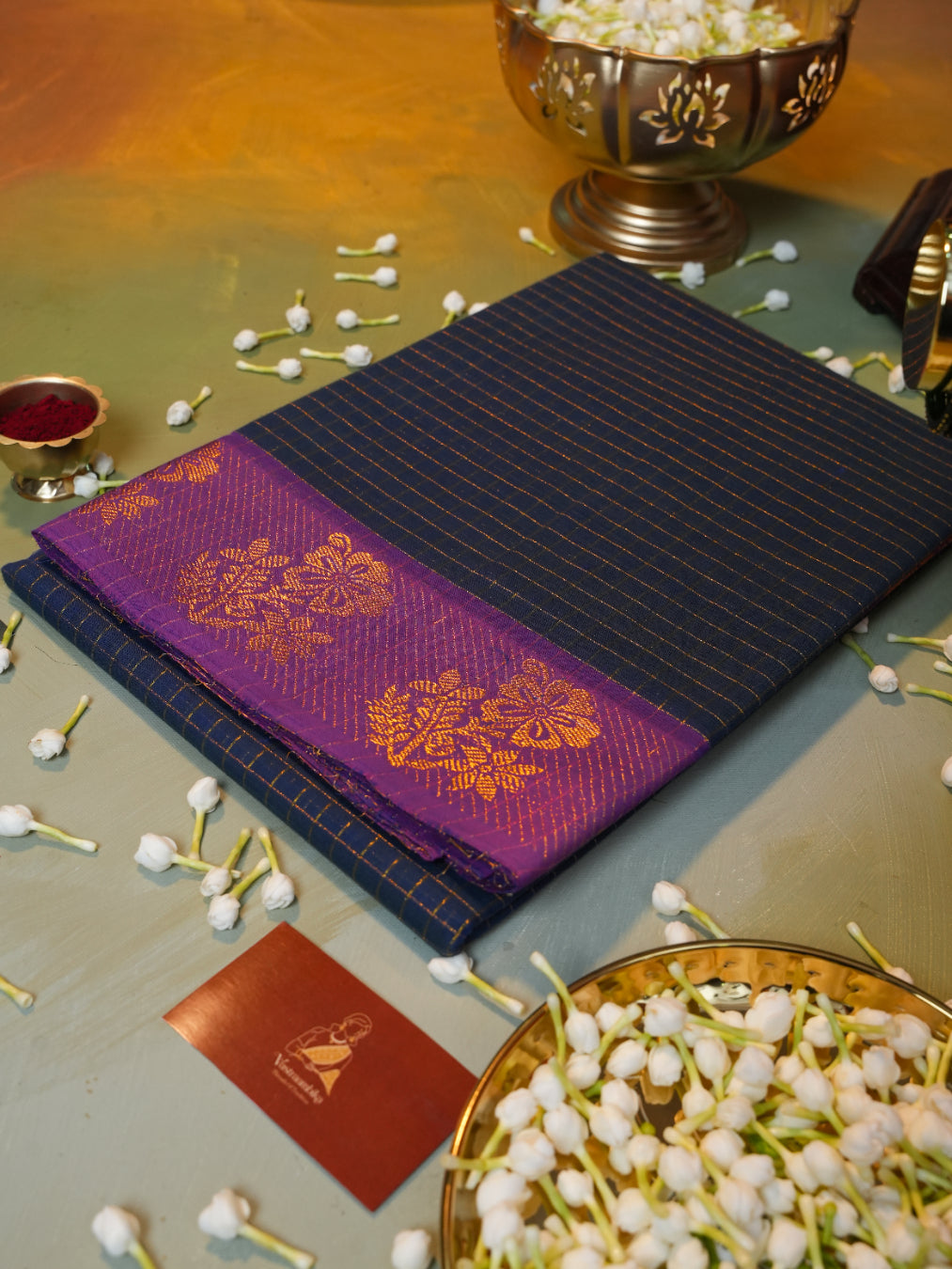 Vidumurai SCK 006 - Sungudi Cotton Kattam Saree