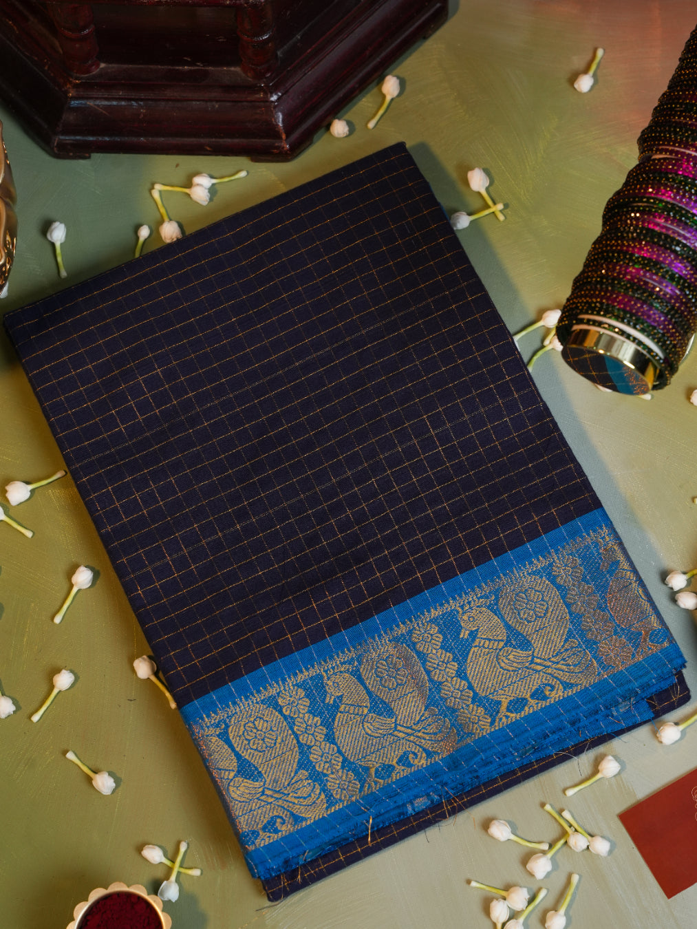 Vidumurai SCK 005 - Sungudi Cotton Kattam Saree