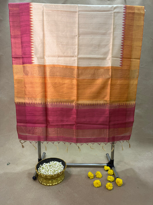 ST 020 - Semi Tussar Silk Saree