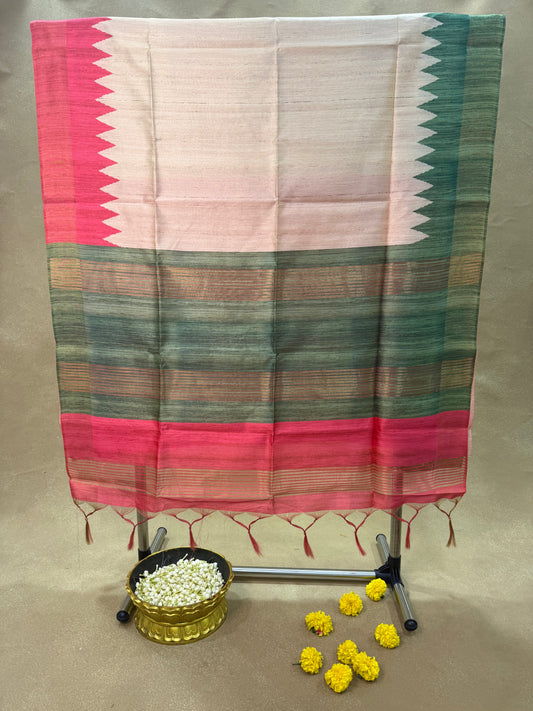 ST 010 - Semi Tussar Silk Saree
