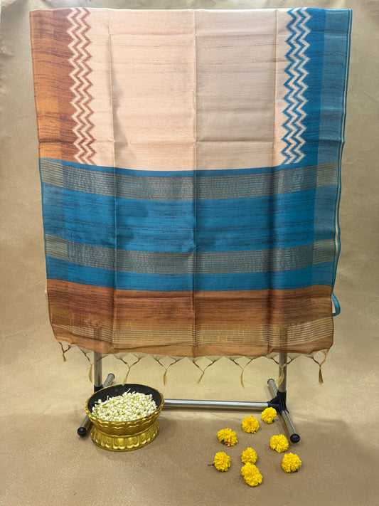 ST 004 - Semi Tussar Silk Saree