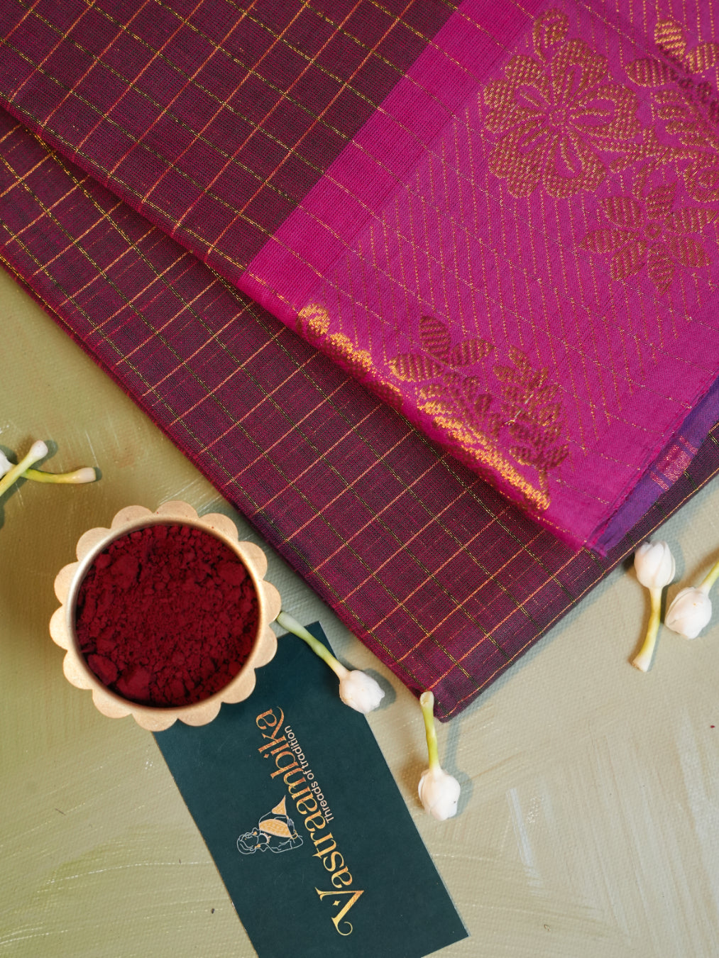 Vidumurai SCK 001 - Sungudi Cotton Kattam Saree