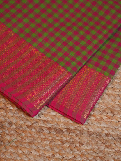 Raja Nilai CC 017 - Chettinad Cotton Saree
