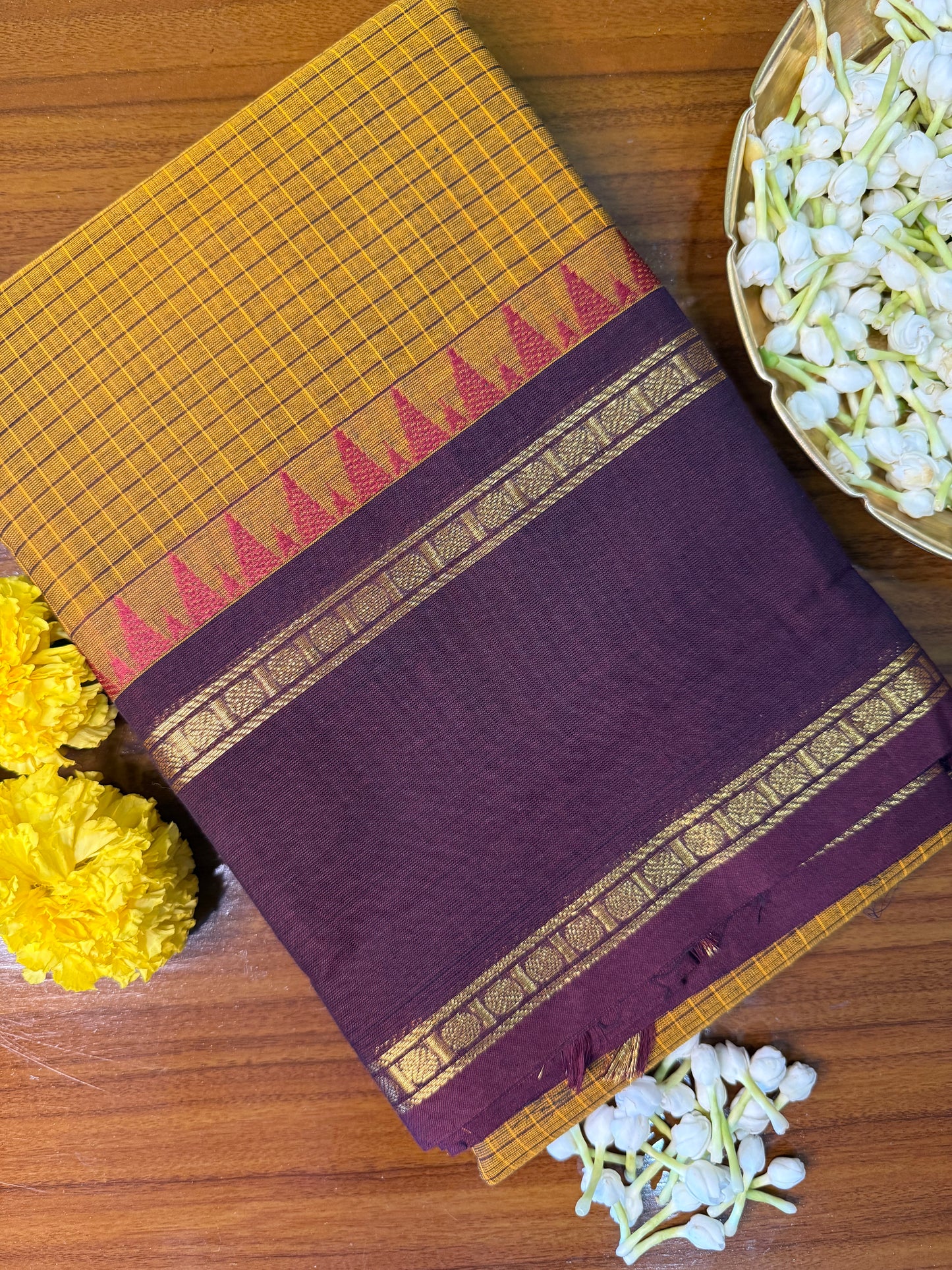 Parambariyam KC 005 - Kanchi Pure Cotton Saree