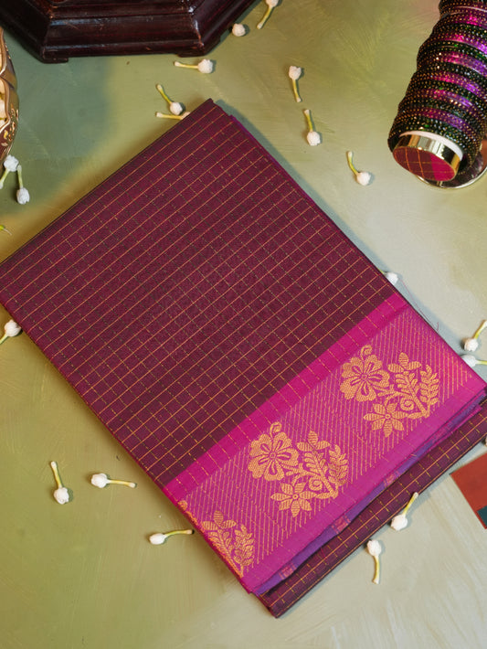 Vidumurai SCK 001 - Sungudi Cotton Kattam Saree