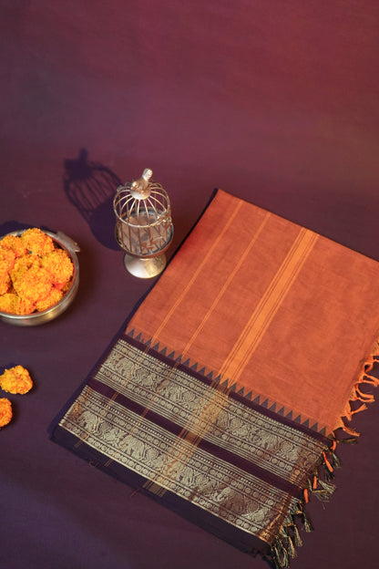 Raja Nilai CC 004 - Chettinad Cotton Saree