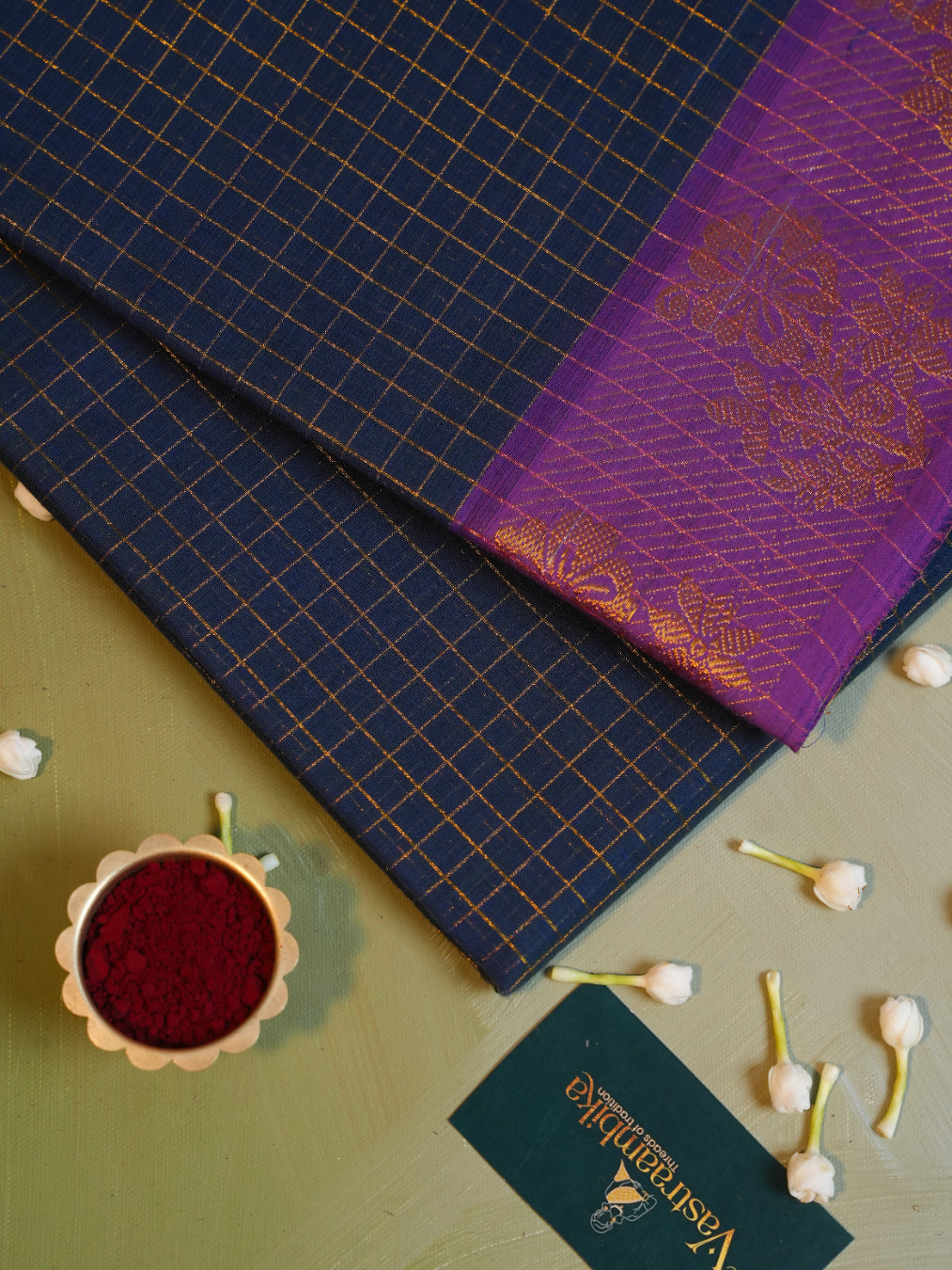 Vidumurai SCK 006 - Sungudi Cotton Kattam Saree