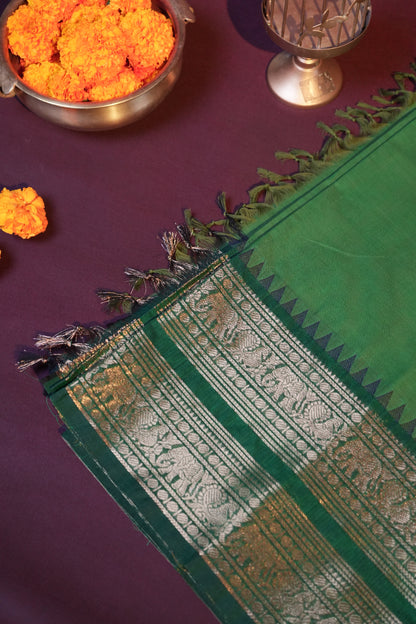 Raja Nilai CC 007 - Chettinad Cotton Saree