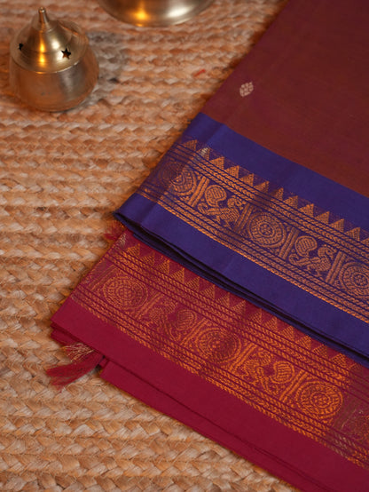 Raja Nilai CC 018 - Chettinad Cotton Saree