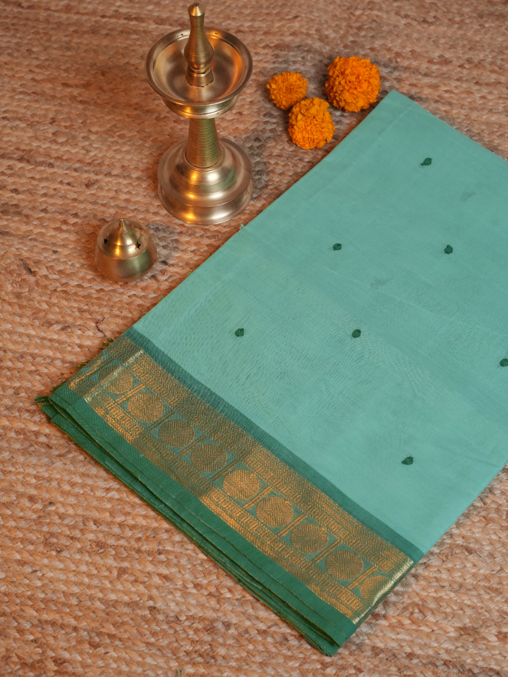 Raja Nilai CC 015 - Chettinad Cotton Saree