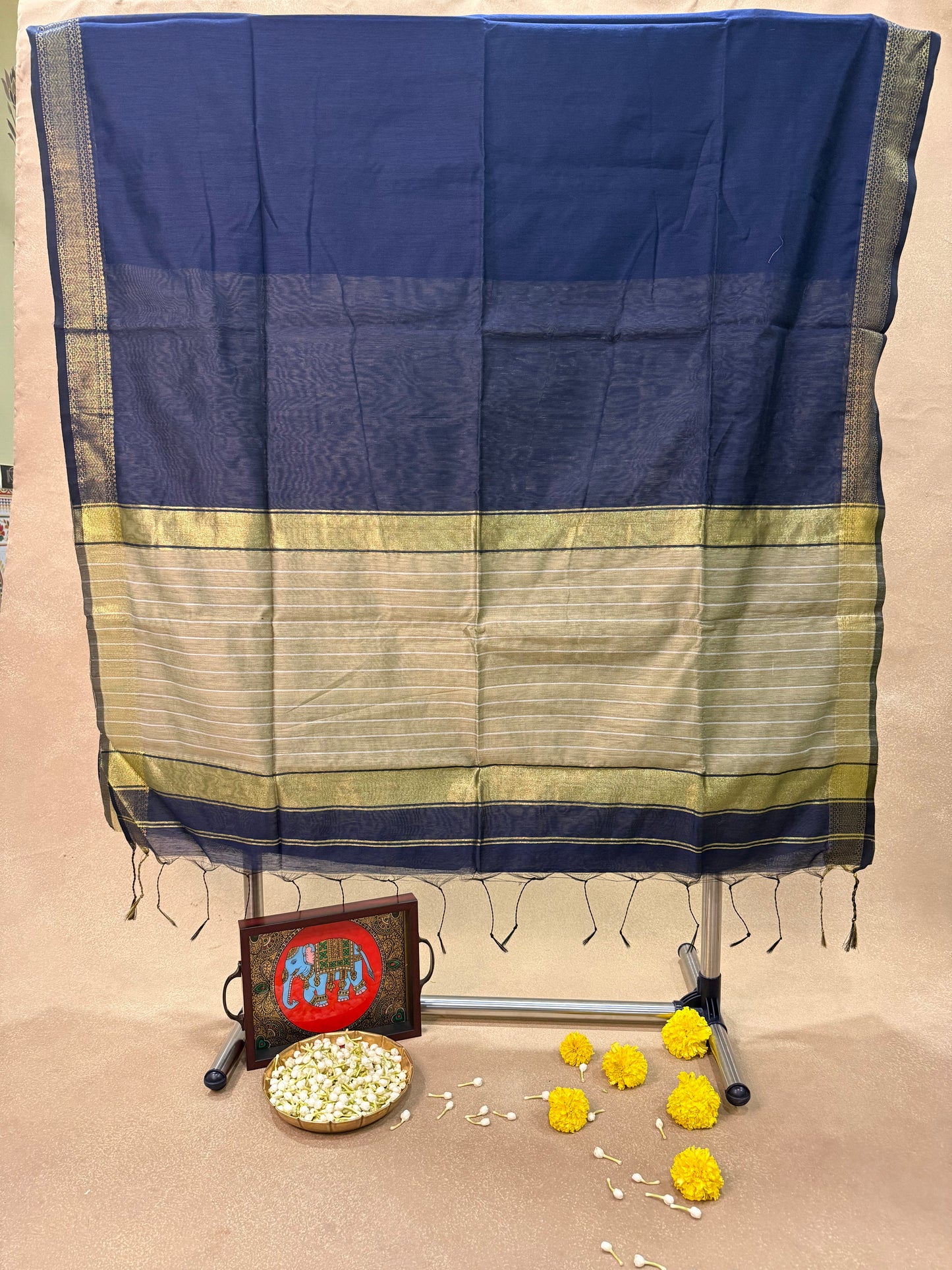 Chandrakala MCS 001 - Maheshwari Semi Cotton Saree